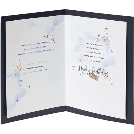 Special Brother Navy Blue Birthday Card Extra Image 1